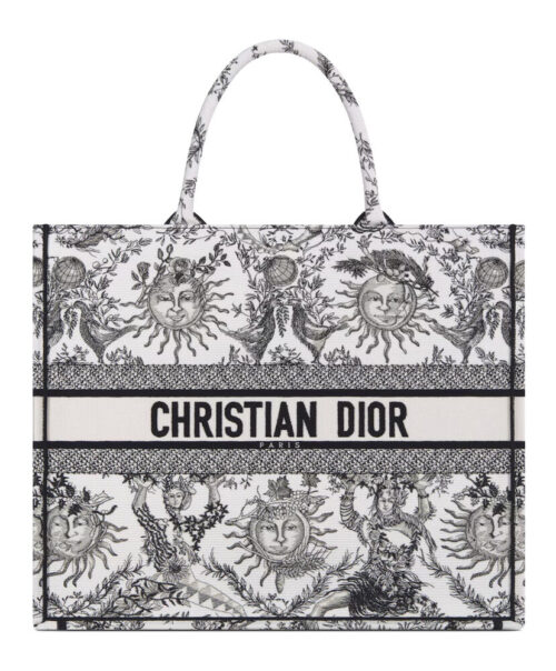 Christian Dior Large Dior Book Tote White